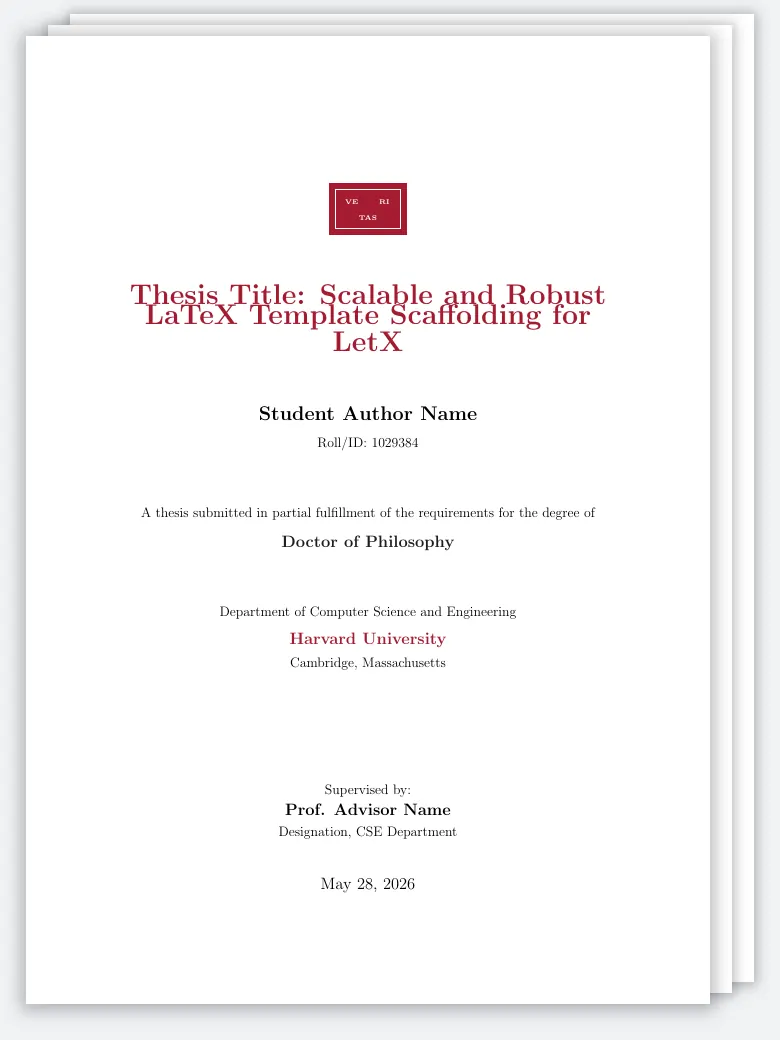 Harvard Thesis preview