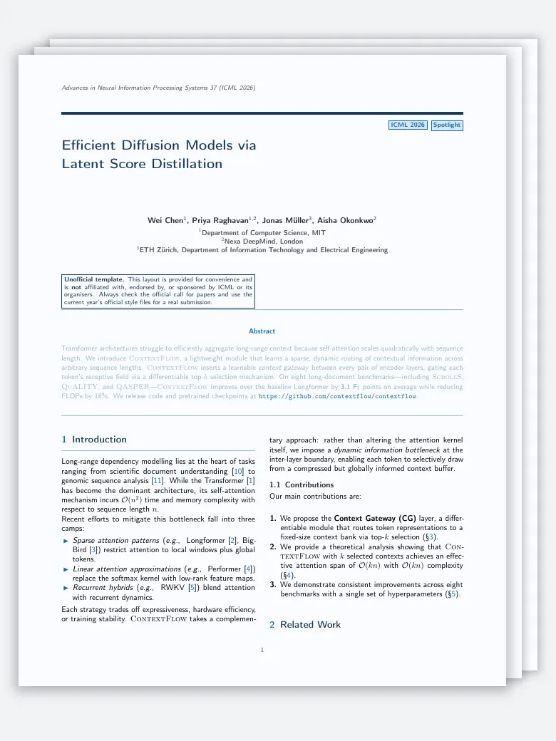 ICML Paper (Stylized) preview