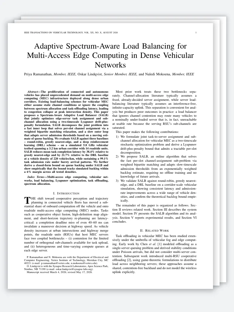 IEEE Transactions Multi-Column Technical Paper preview