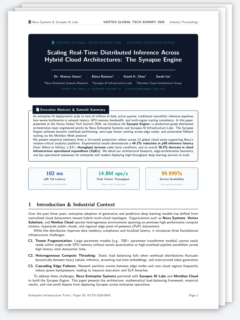 Industry Tech Summit Presentation Paper preview