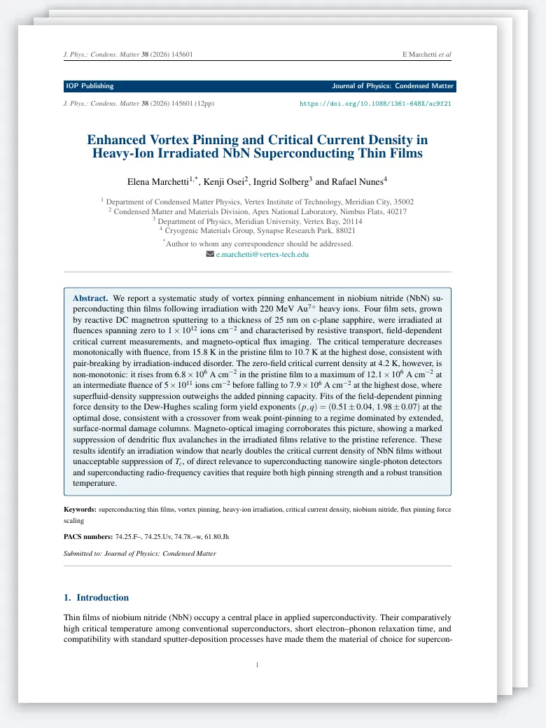 IOP Publishing Journal of Physics Template preview