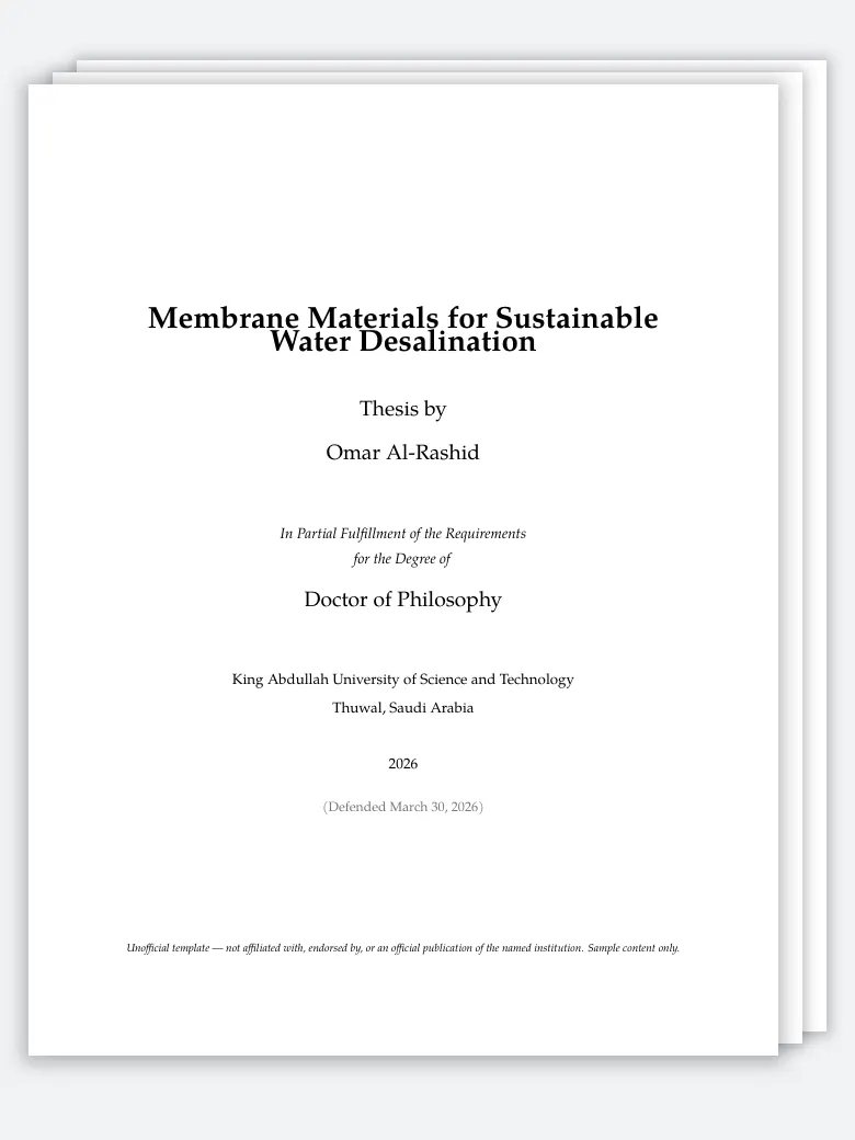 KAUST Thesis preview