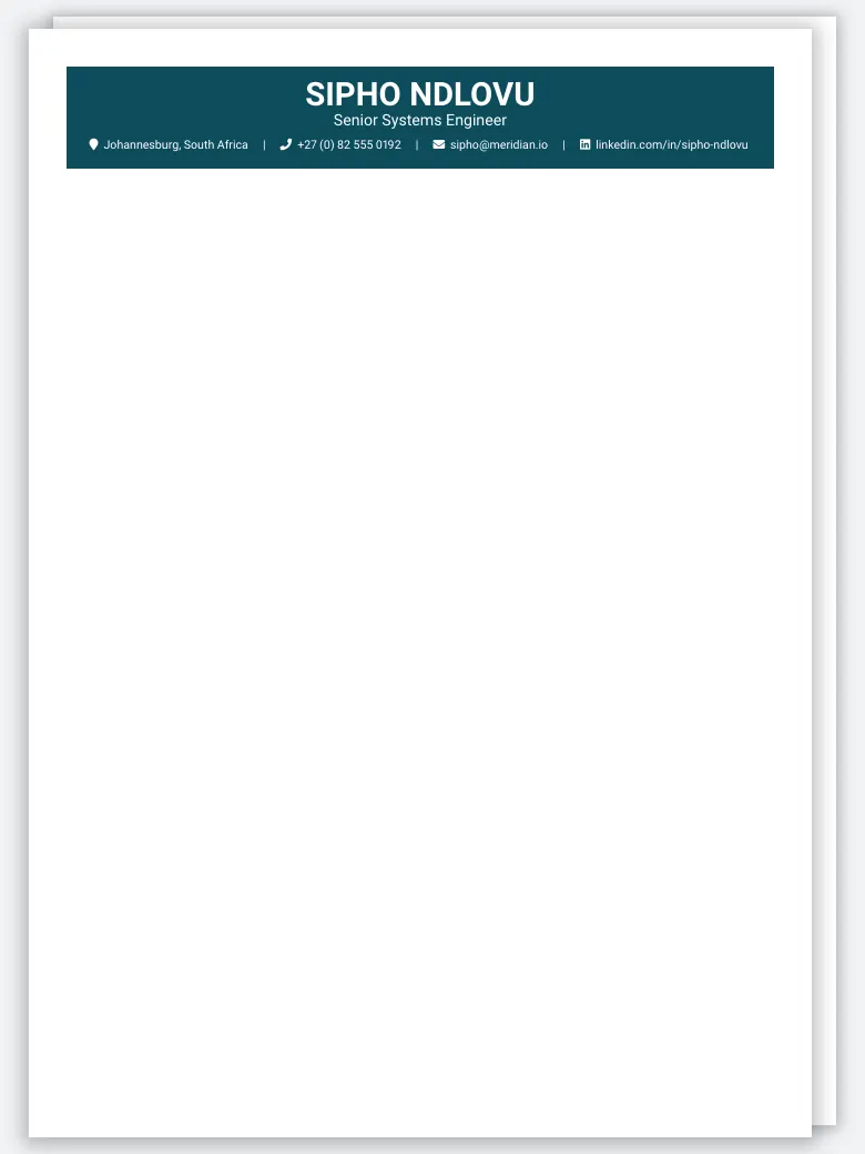 Kenyan Standard CV preview