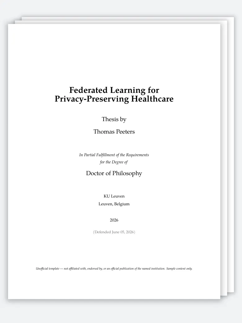 KU Leuven Thesis preview