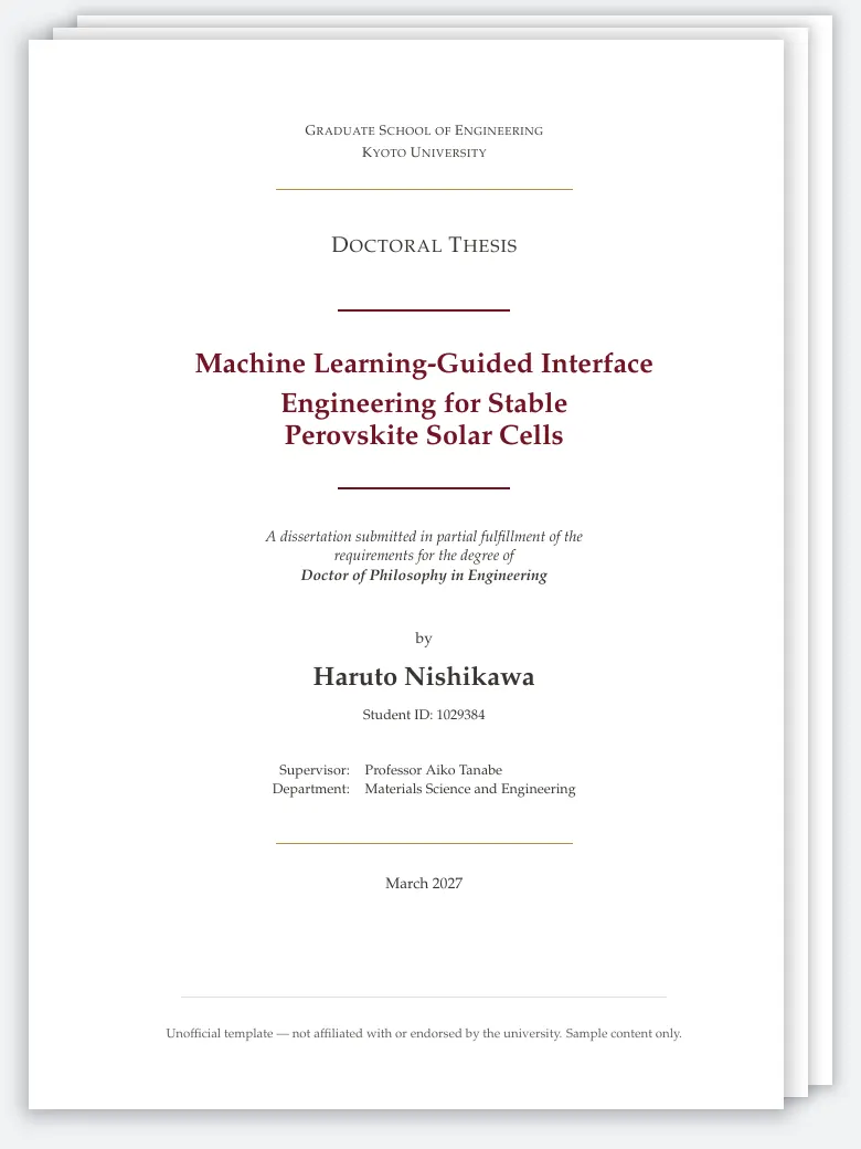 Kyoto University Thesis preview