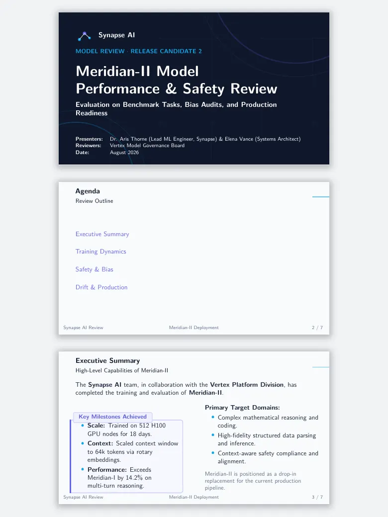 Machine Learning Model Review Presentation preview