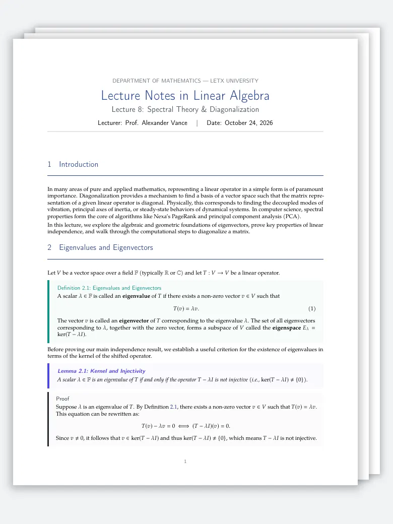 Math Lecture Notes preview