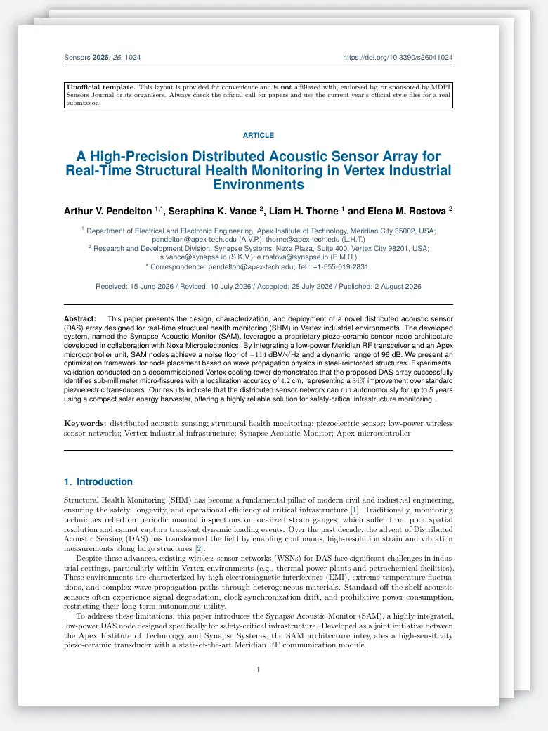 MDPI Sensors Journal Paper preview