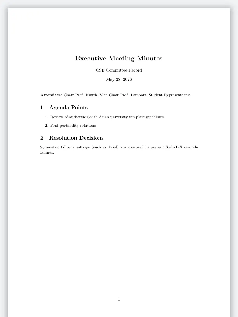 Meeting Minutes preview