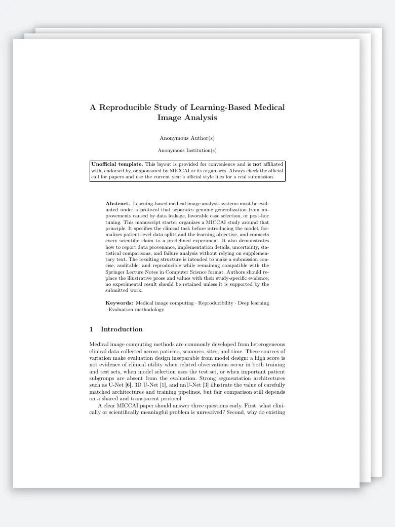 MICCAI Submission Paper preview