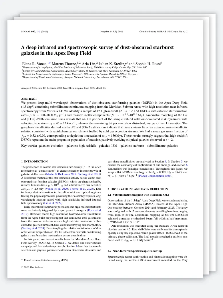 MNRAS Astronomy Research Paper preview