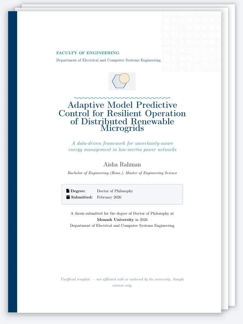 Monash University Thesis preview