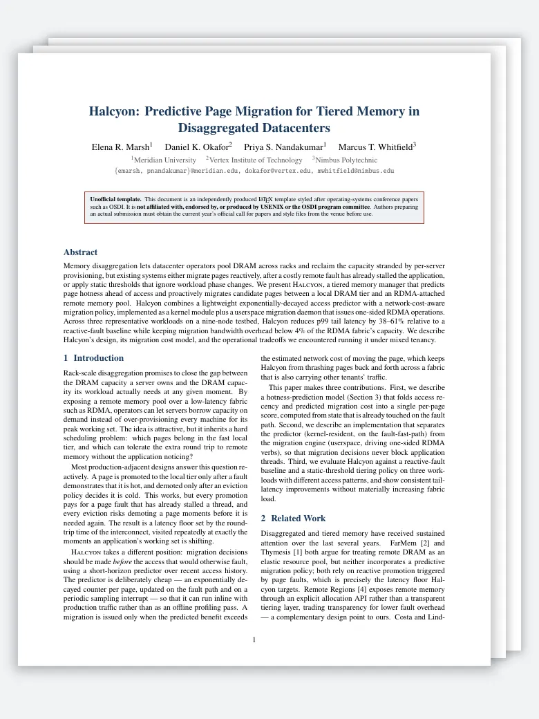 OSDI Technical Paper preview