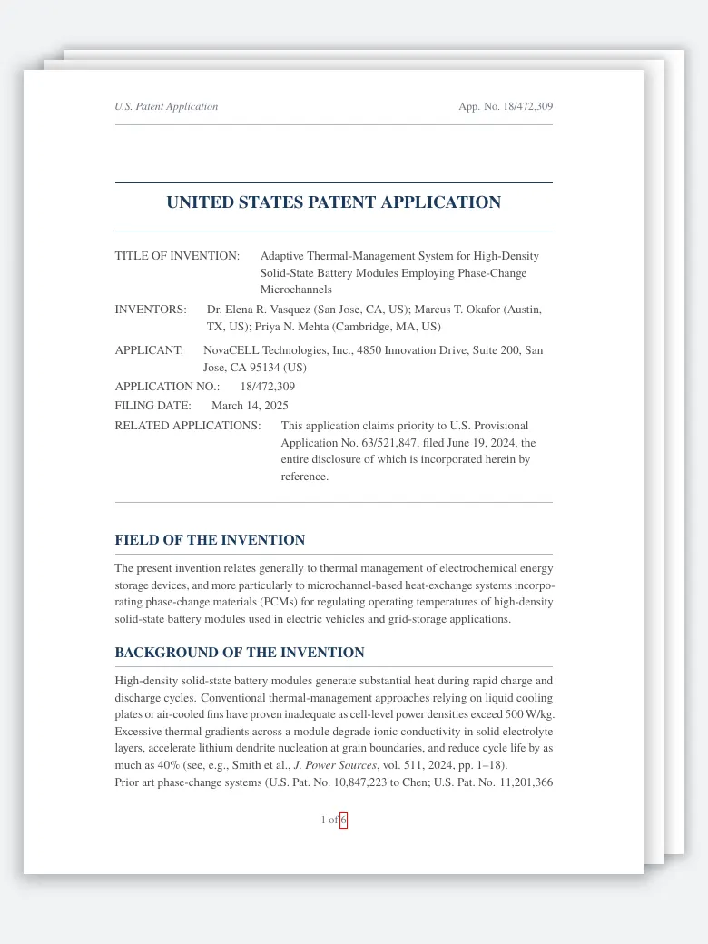 Patent Application preview