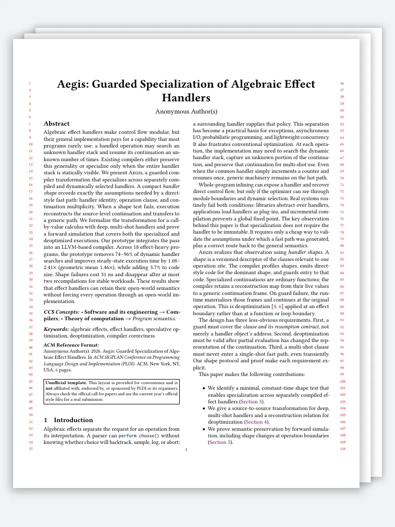 PLDI Research Paper preview