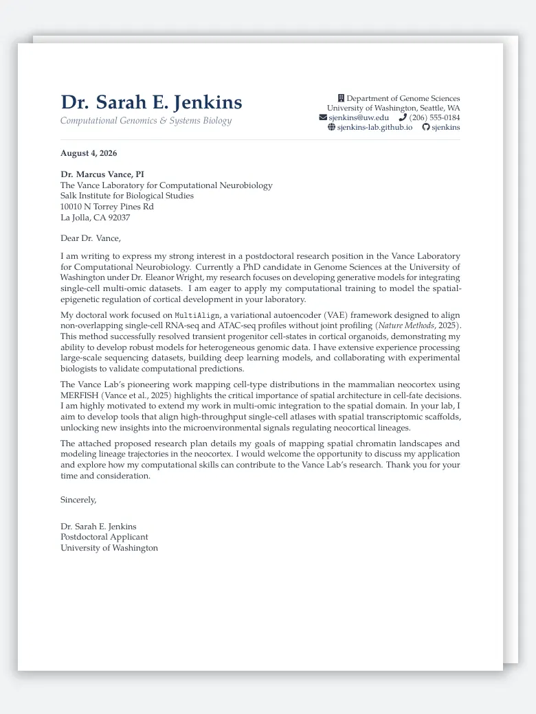 Postdoc Application preview