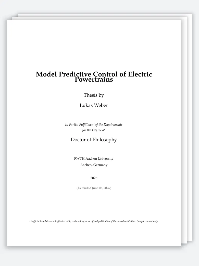 RWTH Aachen Thesis preview