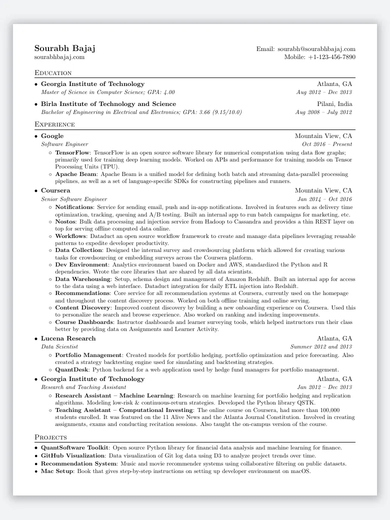 sb2nov Resume preview