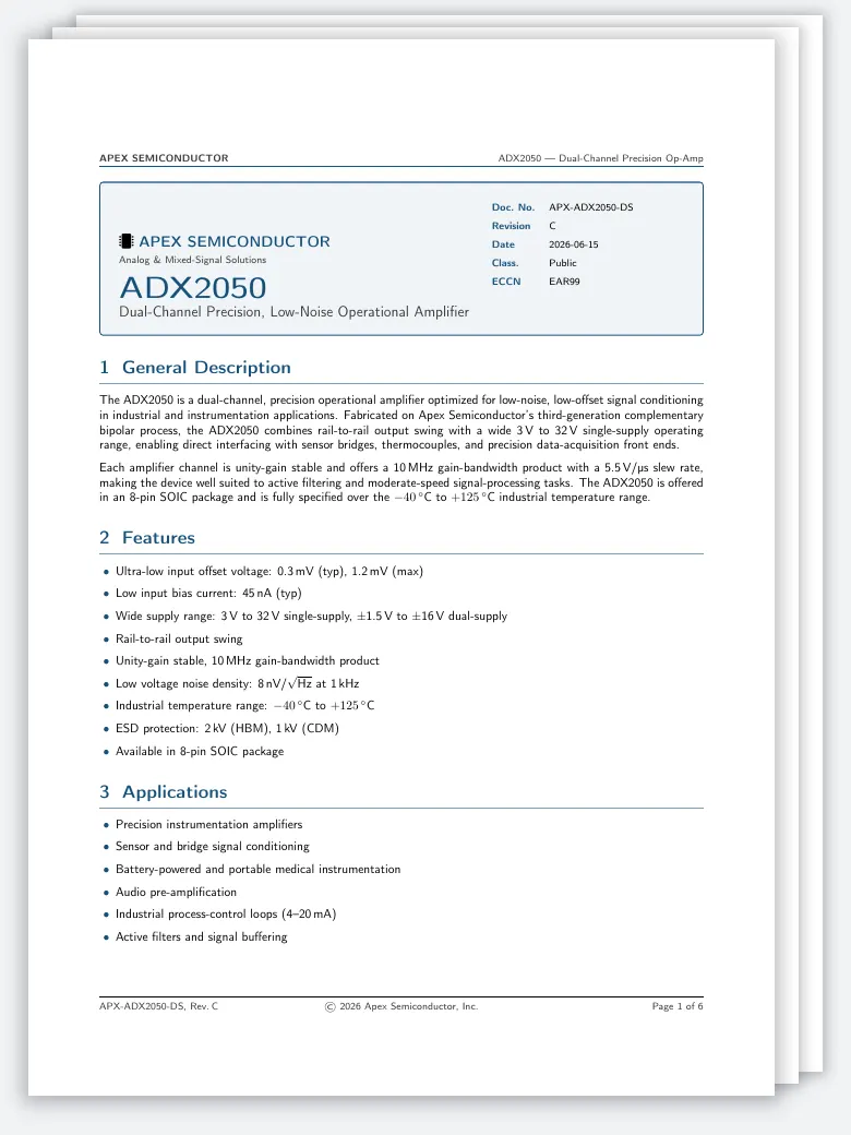 Datasheet (Semiconductor) preview