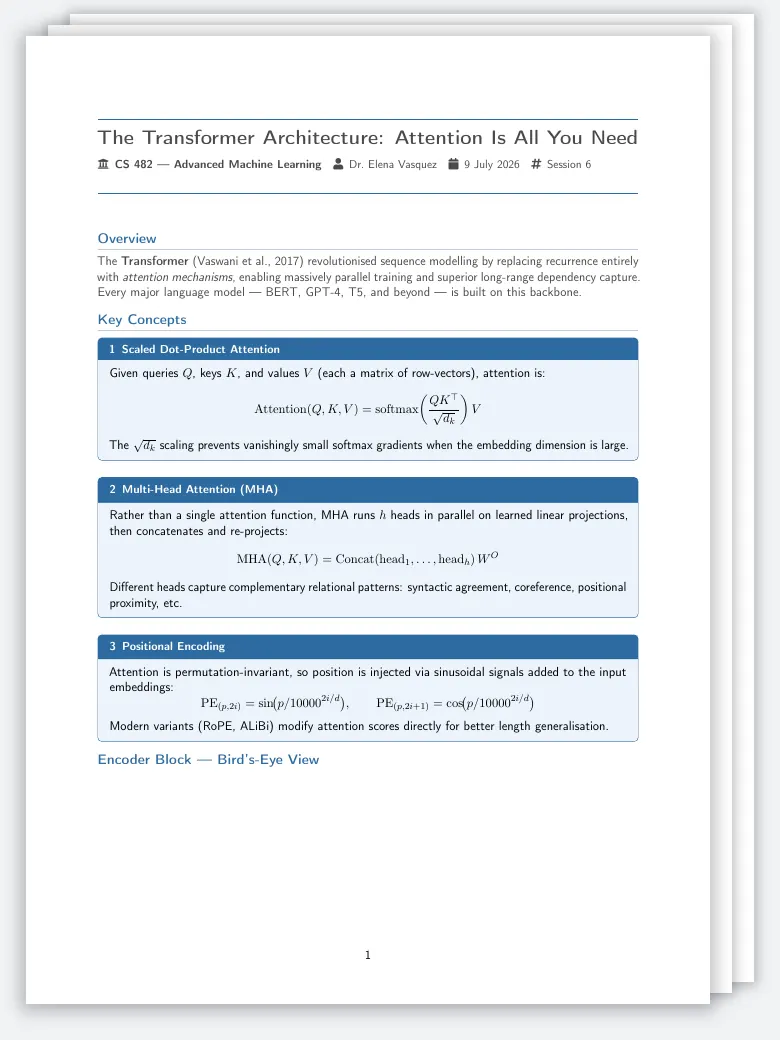 Seminar Handout preview