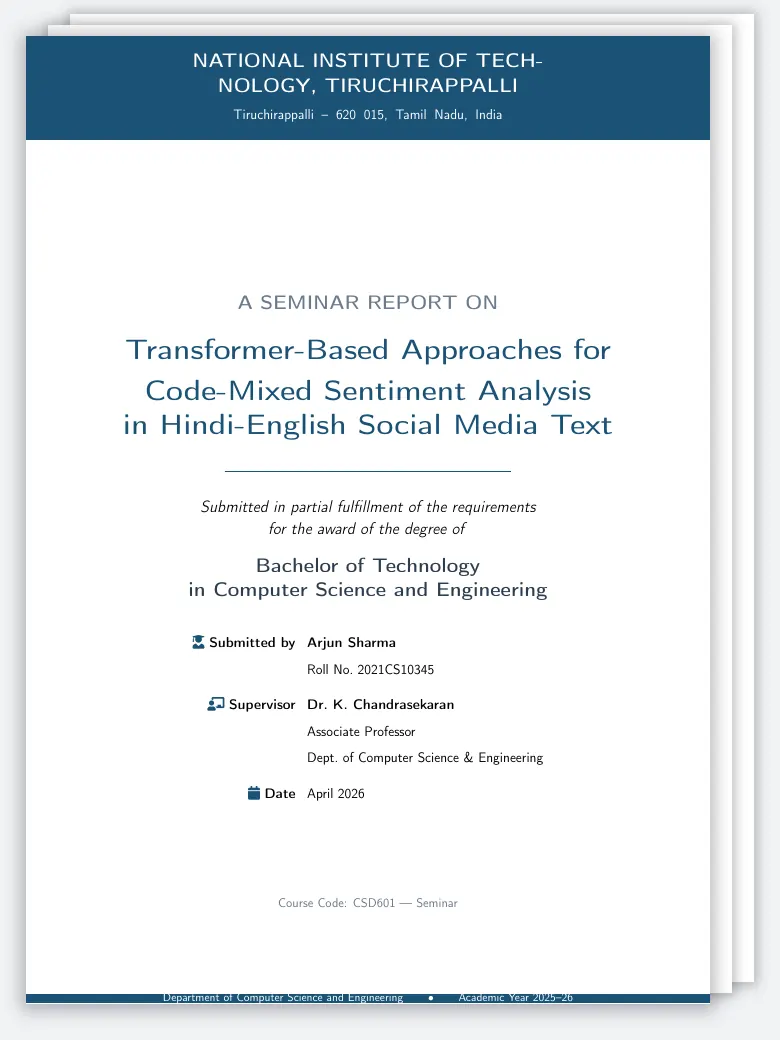 Seminar Report preview