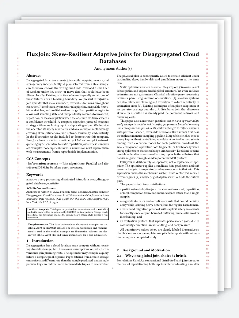 SIGMOD Research Paper preview