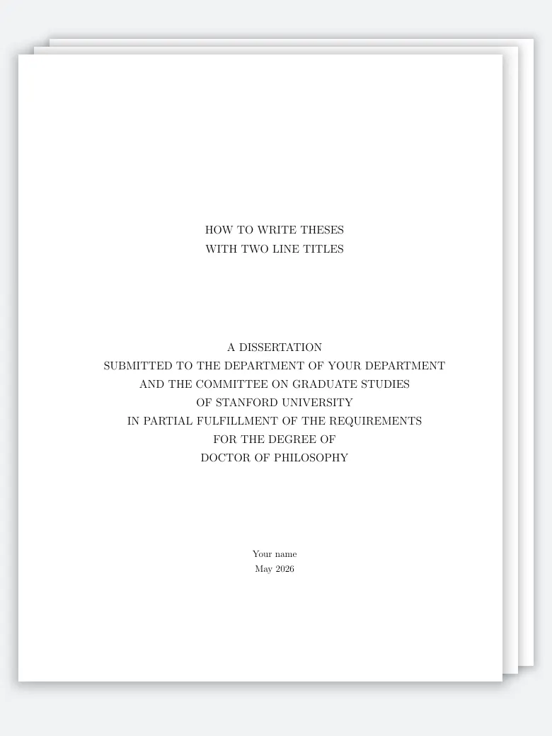 Stanford Thesis preview