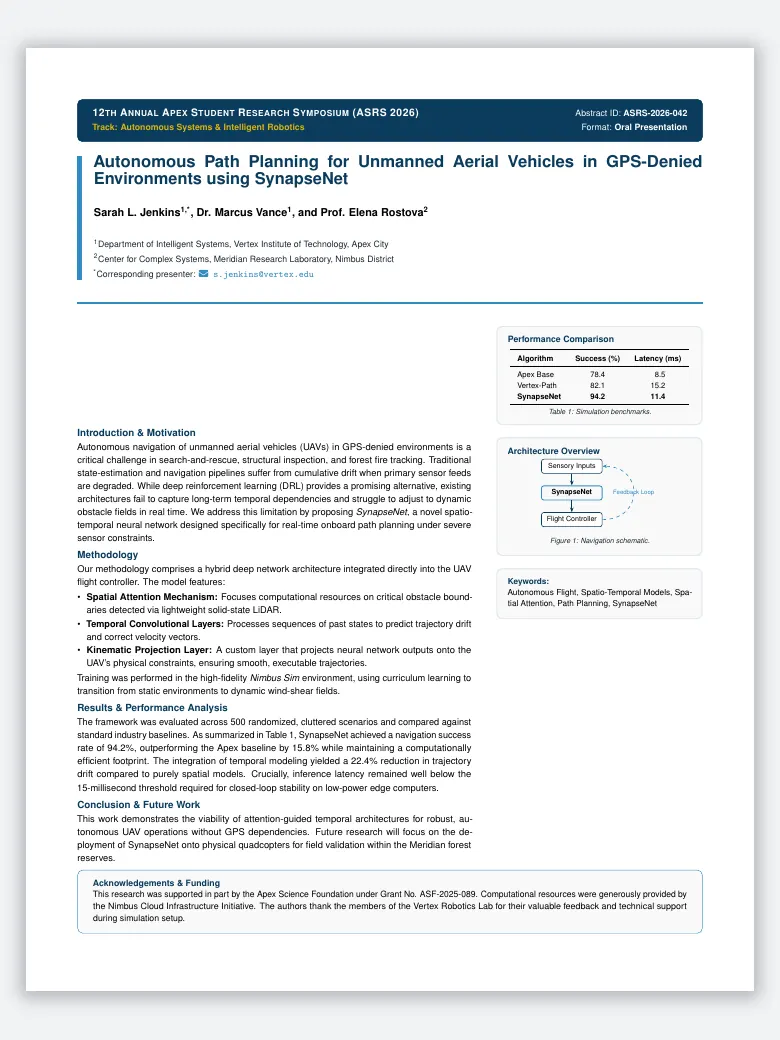 Student Research Symposium Abstract preview