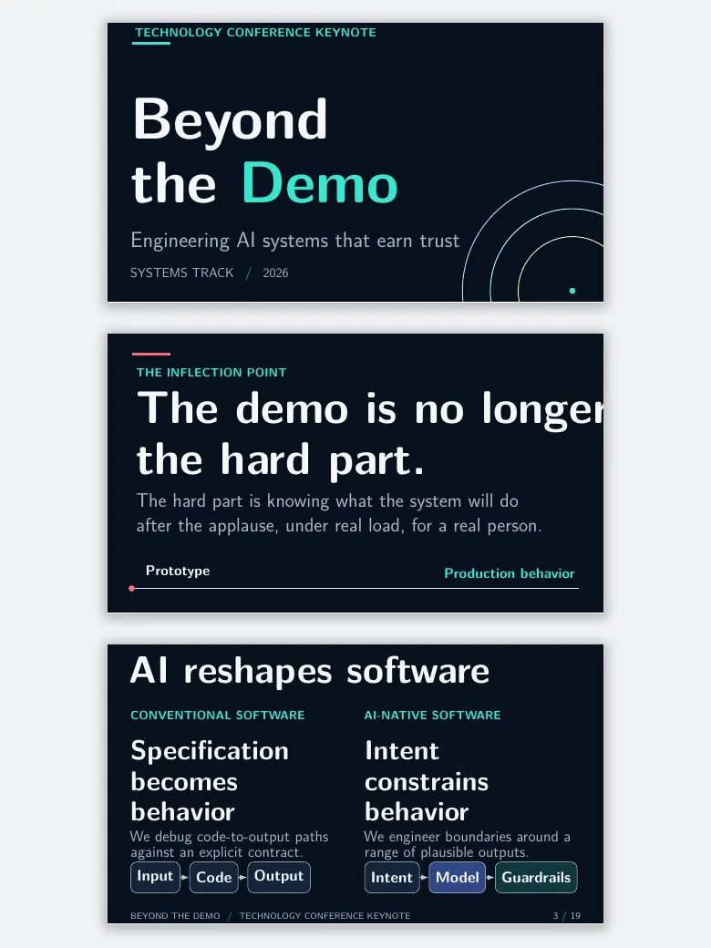 Tech Conference Keynote Slide Deck preview
