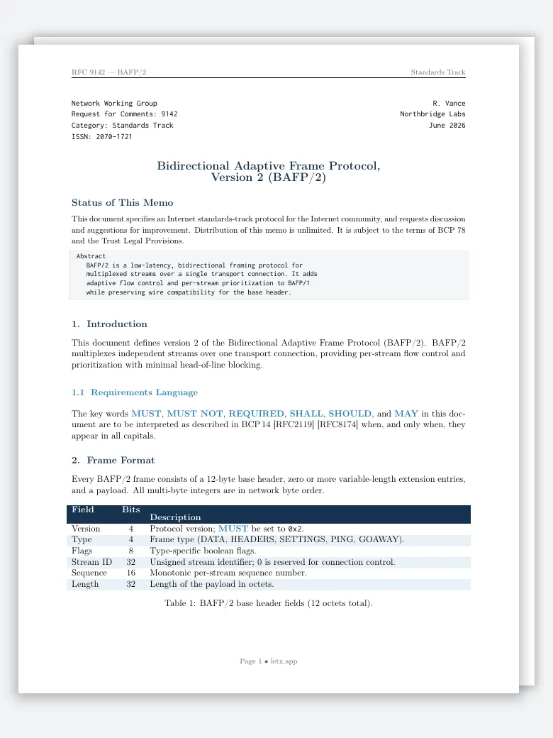 Technical RFC preview