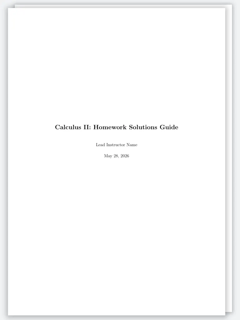 Textbook Solutions Manual preview