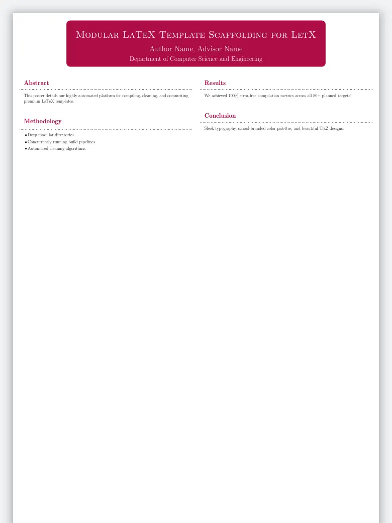 TikZ Poster Template preview