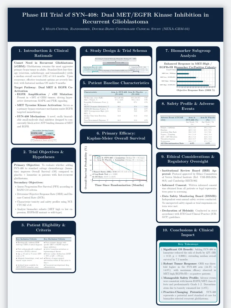 TikZposter Medical Research & Clinical Trial preview