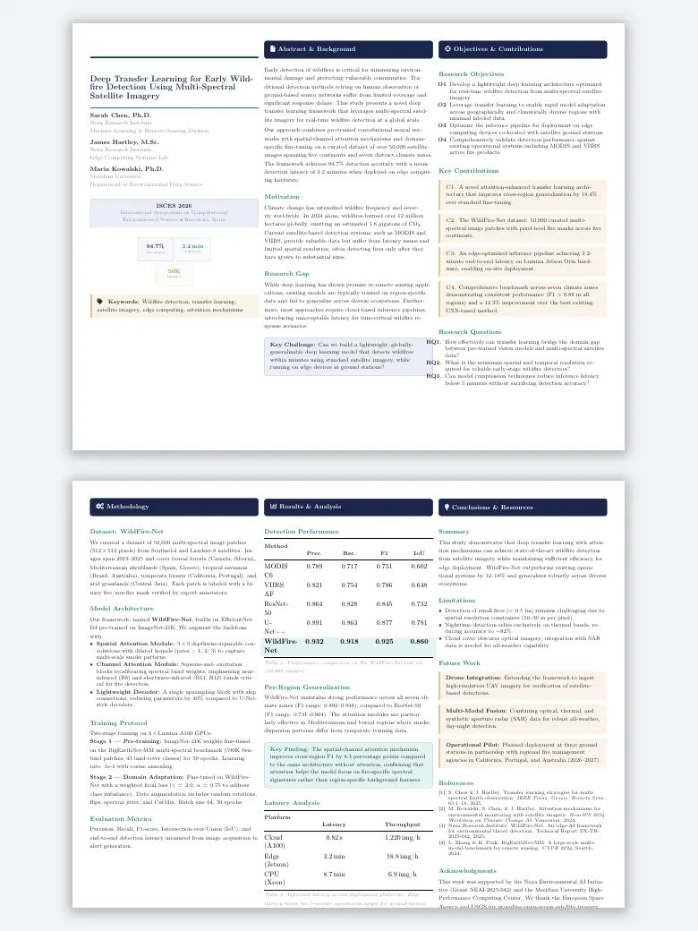 Tri-Fold Academic Poster preview