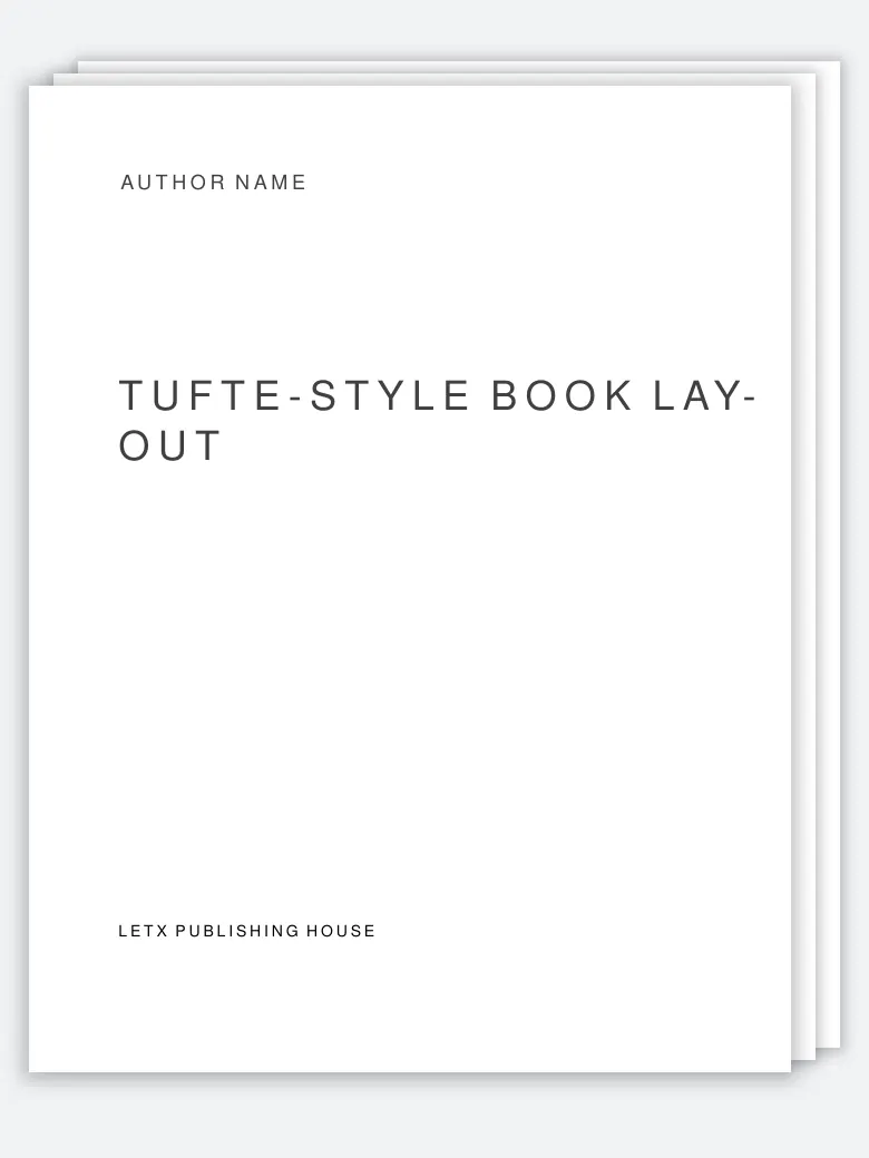 Tufte Book Template preview