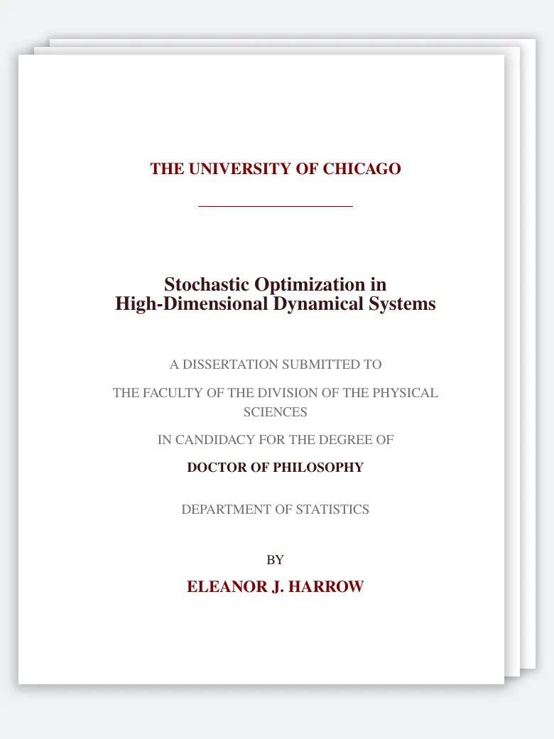 UChicago Dissertation preview