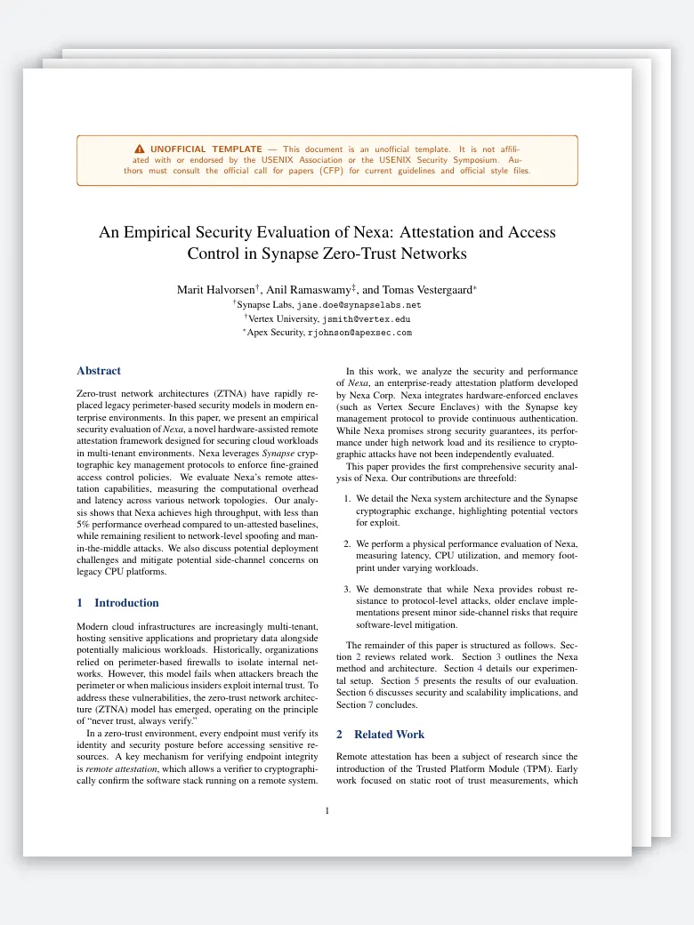 USENIX Security Paper preview