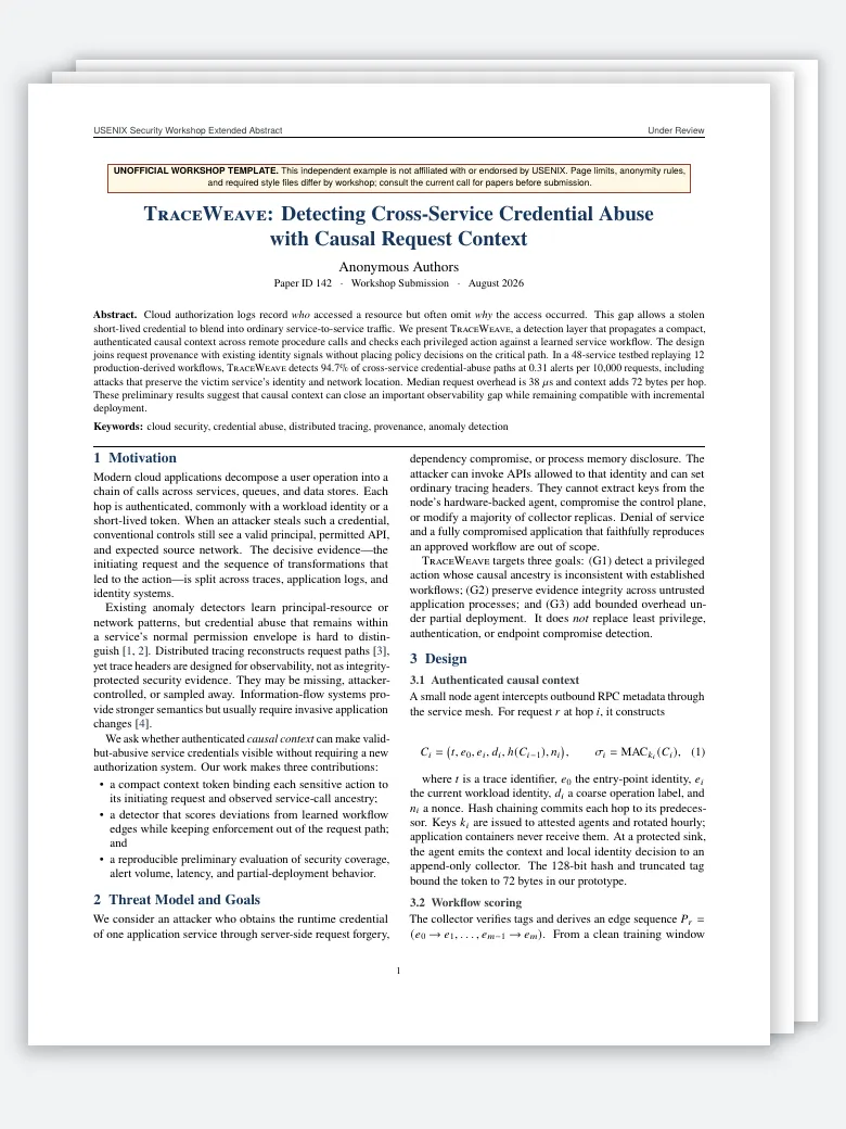 USENIX Security Workshop Extended Abstract preview
