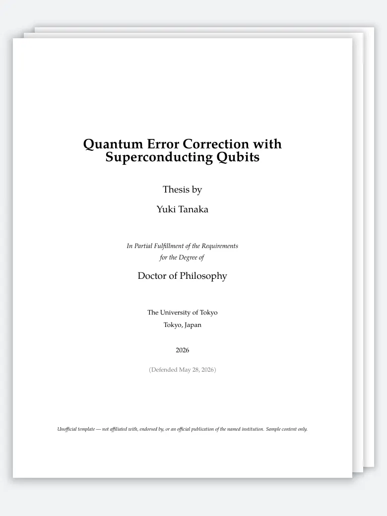 UTokyo Thesis preview