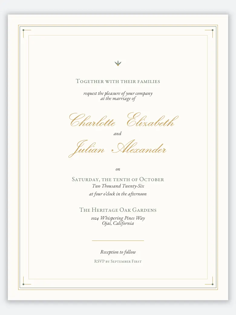 Wedding Invitation preview