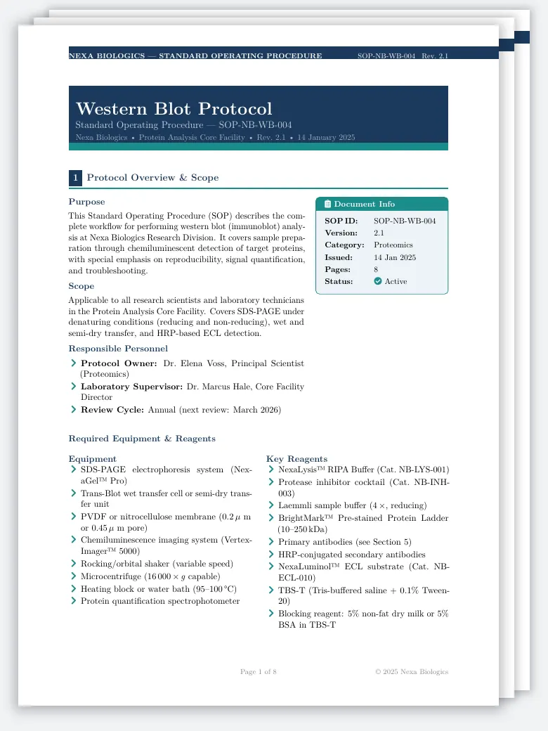Western Blot Protocol preview