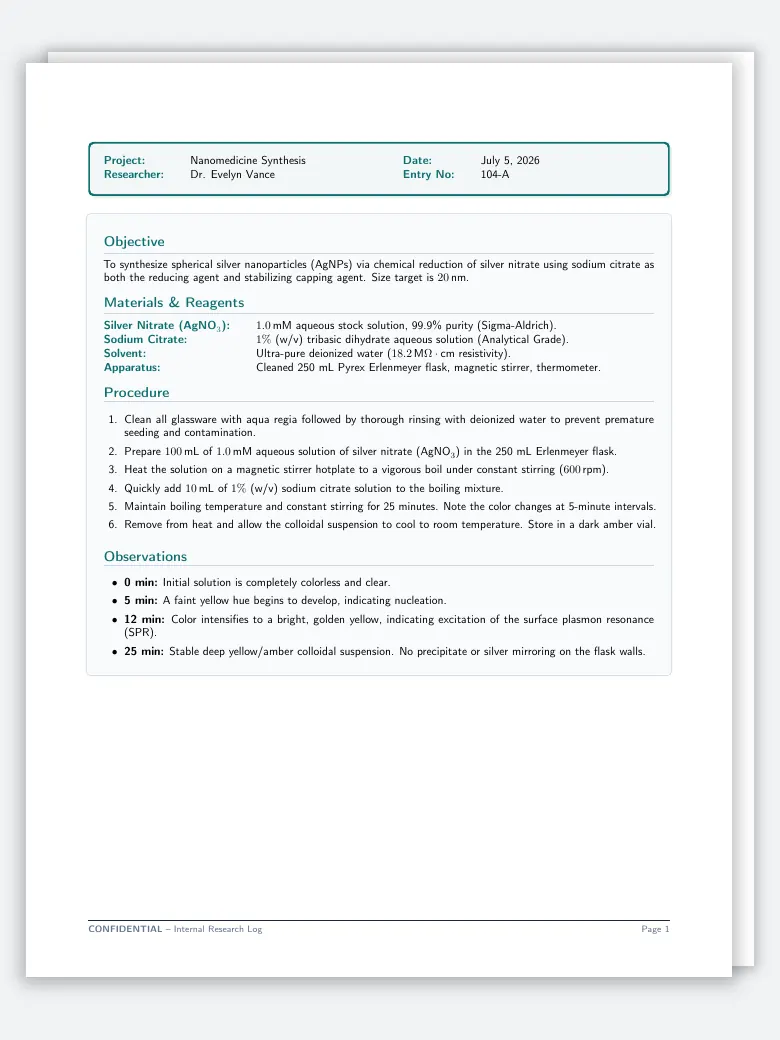 Lab Notebook preview