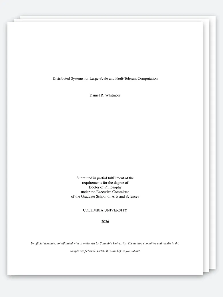 Columbia Thesis preview