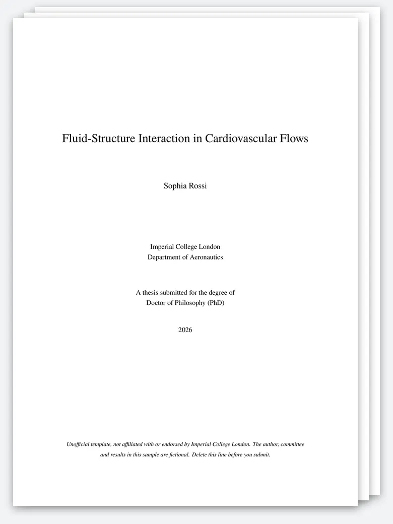 Imperial College London Thesis preview