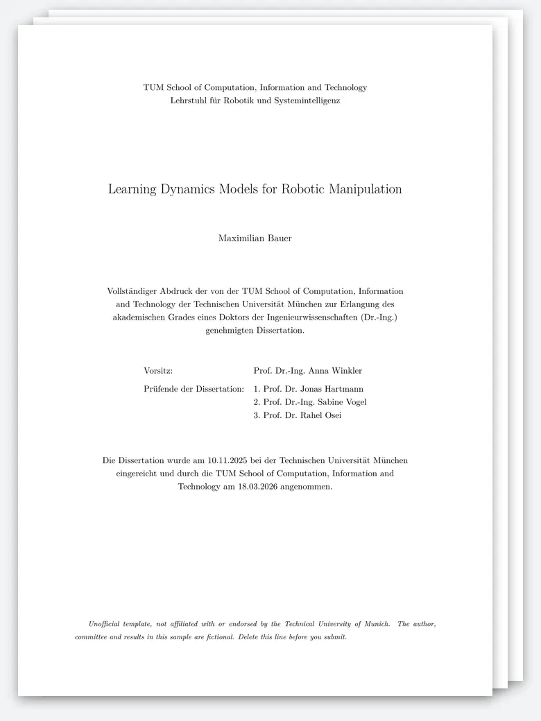TUM Thesis preview
