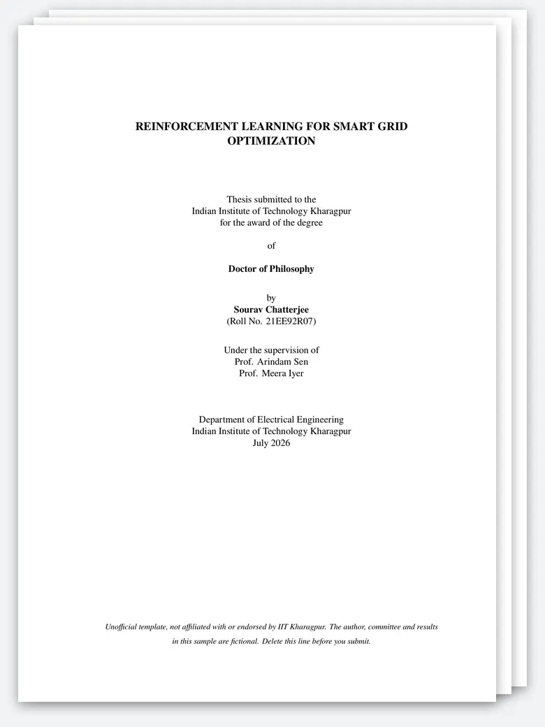 IIT Kharagpur Thesis preview