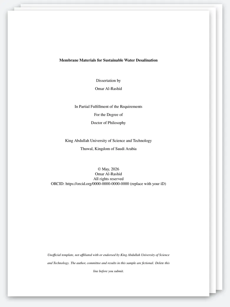 KAUST Thesis preview
